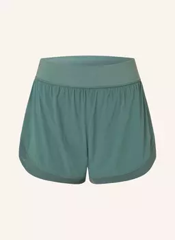 Тренировочные шорты 2-в-1 tempo run Sweaty Betty, зеленый