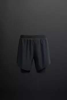 Тренировочные шорты 2-в-1 ZARA, синий