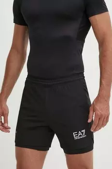 Тренировочные шорты EA7 Emporio Armani, черный