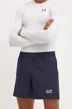 Тренировочные шорты EA7 Emporio Armani, темно-синий