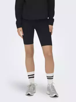 Тренировочные шорты ONLY Play "ONPNOON LIFE HW CITY JRS SHORTS NOOS" со светоотражающими деталями, черный