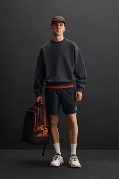 Тренировочные шорты ZARA, темно-синий