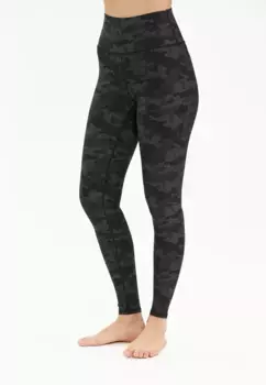 Тренировочные тайтсы ATHLECIA "Мейбл" с модным спортивным рисунком, антрацит