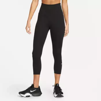 Тренировочные тайтсы Nike "ONE WOMEN'S HIGH-RISE CROPPED LEGGINGS", черный