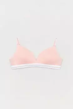 Тренировочный бюстгальтер с полосками для молодых девушек Fullamoda, лосось