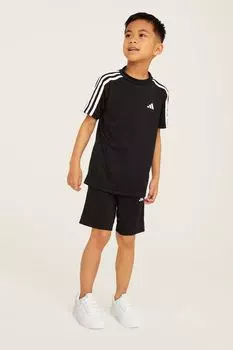Тренировочный комплект Junior Train Training Essential AEROREADY стандартной посадки с 3 полосками adidas, черный