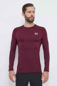 Тренировочный с длинным рукавом Under Armour, бордовый
