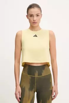 Тренировочный топ 3 Stripes Adidas Performance, желтый