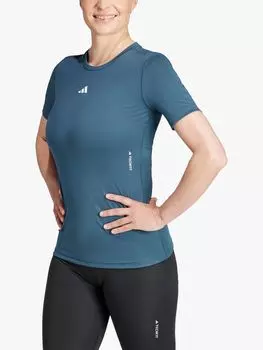 Тренировочный топ AEROREADY adidas, арктическая ночь/белый