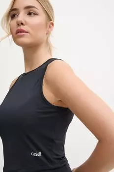 Тренировочный топ Casall Laser Mesh, черный