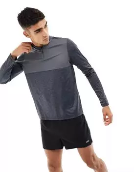 Тренировочный топ с длинными рукавами и контрастными вставками ASOS