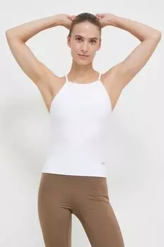 Тренировочный топ со встроенным бюстгальтером Casall, белый