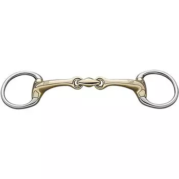 Трензель DYNAMIC RS с оливковой головкой и двойным шарниром Sensogan 14 мм SPRENGER, золото серебро