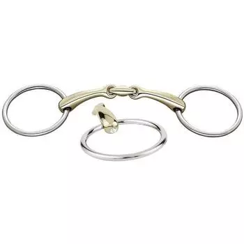 Трензель DYNAMIC RS Sensogan с двойным шарниром Crystal 16 мм SPRENGER, золото серебро