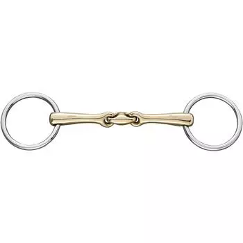 Трензель KK ULTRA 12 мм с двойным шарниром 18 мм SPRENGER, золото серебро