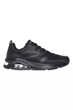 Tres-Air Uno сетчатые спортивные кроссовки из экокожи Skechers, черный