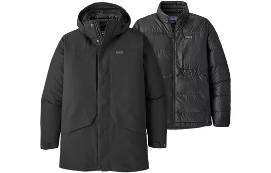 Tres Пуховик Мужской Patagonia, цвет Marine Blue/New Navy