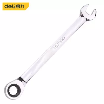 Трещотка для зеркала Deli, быстрый гаечный ключ двойного назначения, 30 мм, авторемонт, открытый ключ для цветов сливы, трещотка для зеркала, быстрый гаечный ключ двойного назначения, DL34130 по индивидуальному заказу