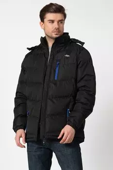 Tresspass, Утепленная зимняя куртка с капюшоном Trespass, черный