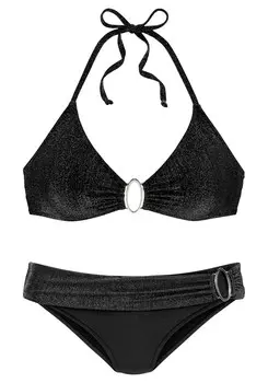 Треугольное бикини JETTE Triangle Bikini, черный