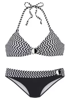 Треугольное бикини JETTE Triangle Bikini, черный