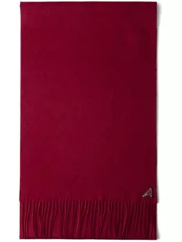 Треугольный эмалевый шарф Prada, красный