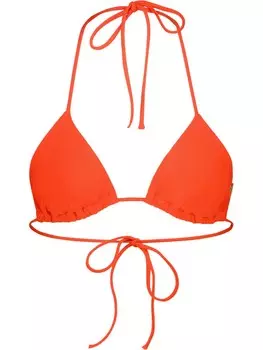 Треугольный бикини-топ Alife and Kickin Triangle Bikini Top, цвет orange red
