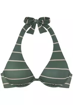 Треугольный бикини-топ BENCH, темно-зеленый