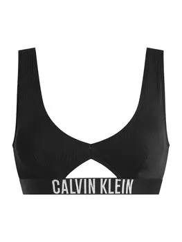Треугольный бикини-топ Calvin Klein Swimwear, черный