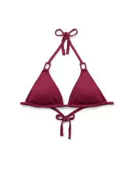 Треугольный бикини-топ CALZEDONIA Classy Piquet, бордовый