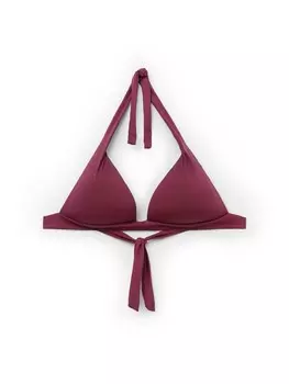 Треугольный бикини-топ CALZEDONIA Indonesia, бордовый