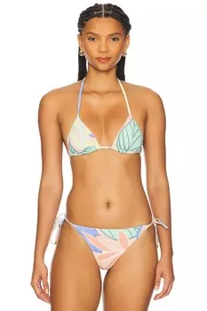 Треугольный бикини-топ Gia от Vitamin A, retro jungle