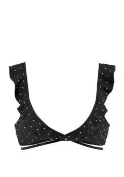 Треугольный бикини-топ LASCANA Triangle Bikini Top Sparkle, черный