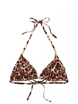 Треугольный бикини-топ Next Triangle Bikini Top, цвет brown/black