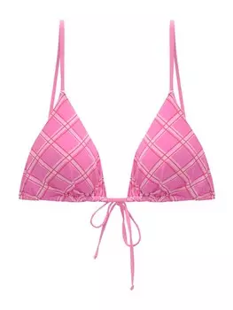 Треугольный бикини-топ Pull&Bear Triangle Bikini Top, цвет pink/fuchsia/rose