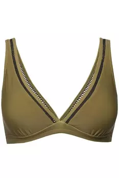 Треугольный бикини-топ Studio Untold Triangle Bikini Top, оливковый