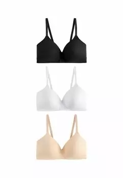 Треугольный бюстгальтер 3 PACK Next, черный