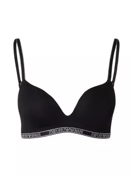 Треугольный бюстгальтер Emporio Armani, черный