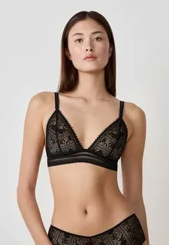 Треугольный бюстгальтер Etam, черный