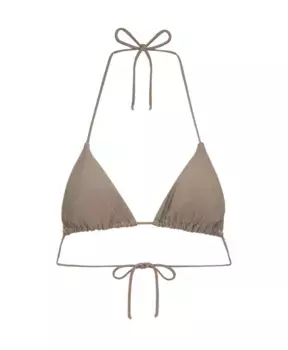 Треугольный бюстгальтер F**K, коричневый