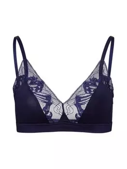 Треугольный бюстгальтер Hanro Triangle Bra Eva, темно-синий