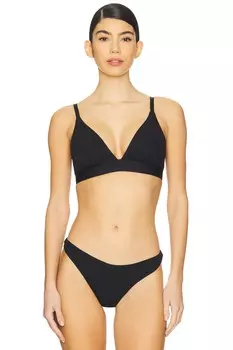 Треугольный бюстгальтер из хлопка Negative Underwear, black