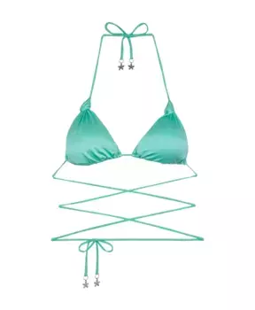 Треугольный бюстгальтер изготовлен F**K, зеленый