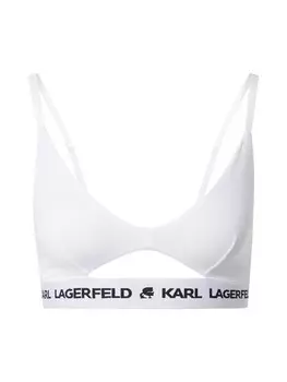 Треугольный бюстгальтер Karl Lagerfeld Triangle Bra Peephole, белый