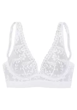Треугольный бюстгальтер LASCANA, белый