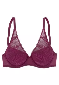 Треугольный бюстгальтер LASCANA, бордовый