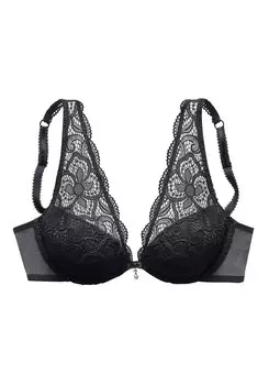 Треугольный бюстгальтер LASCANA, черный