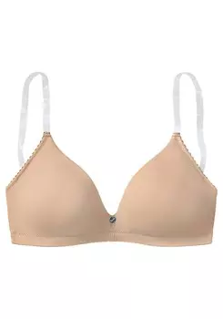 Треугольный бюстгальтер LASCANA Triangle Bra, бежевый