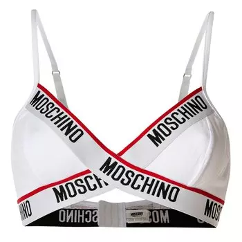 Треугольный бюстгальтер Moschino, белый