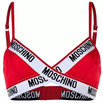 Треугольный бюстгальтер Moschino, красный
